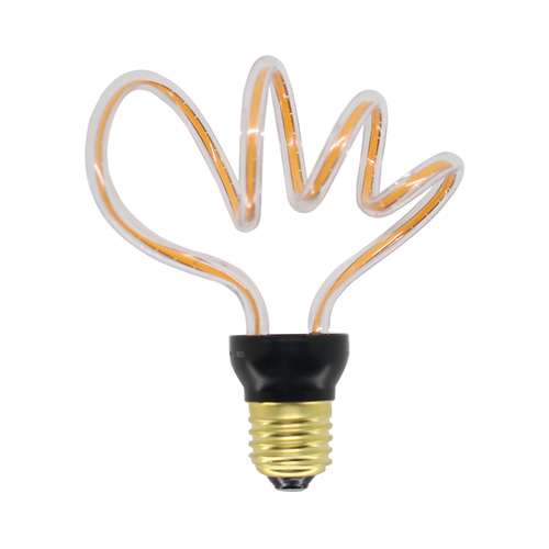 롱 LED 손 모양 밴딩 램프 8W 전구색(노란색)