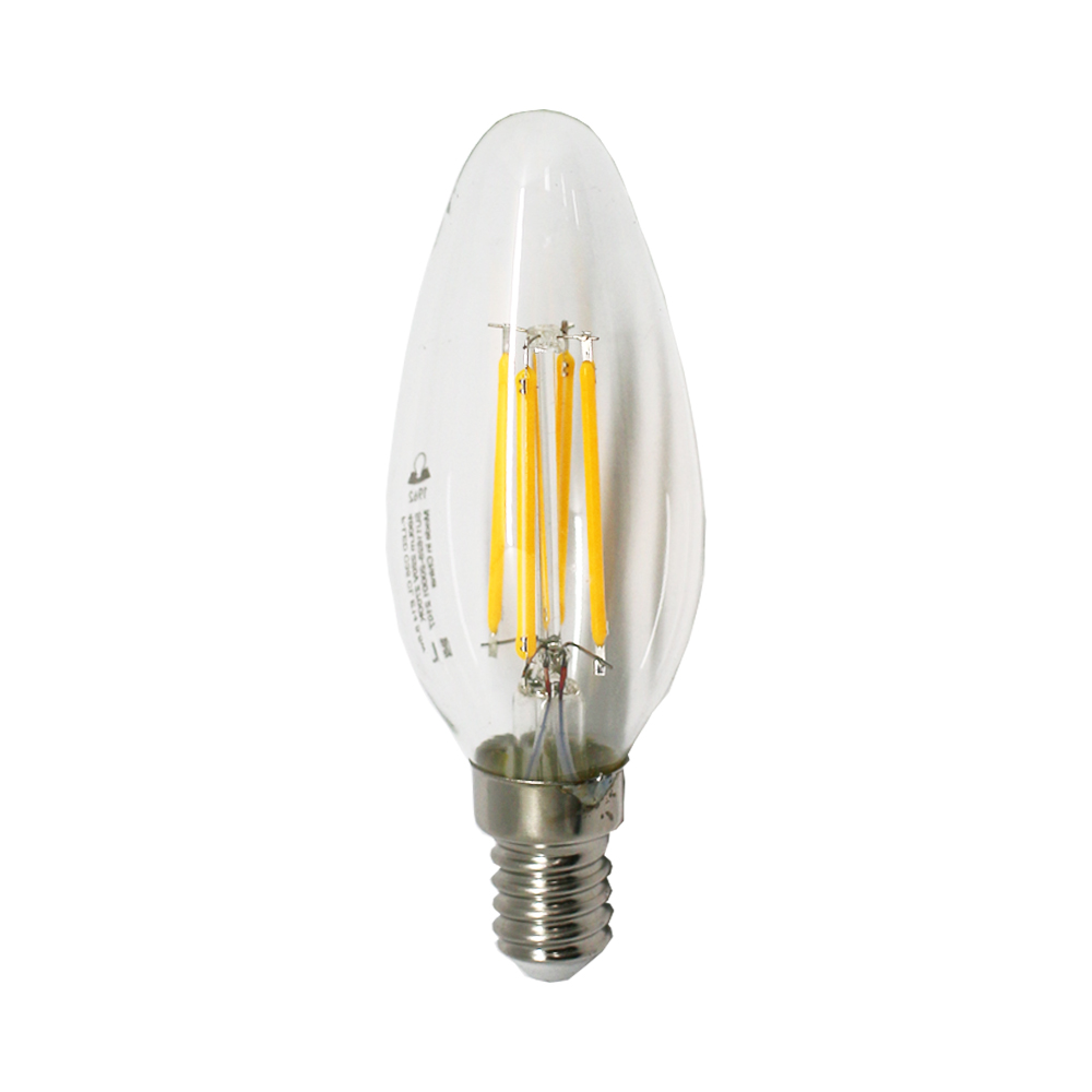 일광 LED 촛대구 5.5W 전구색 C35 E14 E17 디밍 램프 장식용 조광기가능 노란빛 무드조명 샹들리에 미니램프 소형전구 꼬마전구 프레임촛대구대체